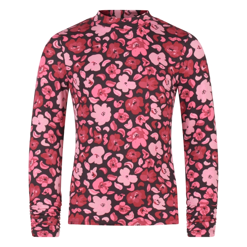 Persival Colly aop W20237 t-shirt lange mouw Wijnrood