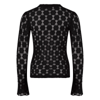 D-zine Lacy W20258 t-shirt lange mouw Zwart