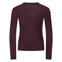D-zine Mesha aop W20257 t-shirt lange mouw Wijnrood