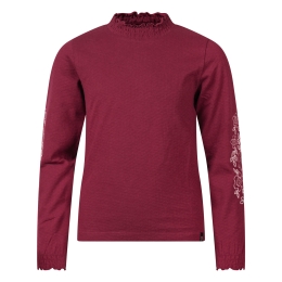 Persival Olivia W20242 meisjes t-shirts lange mouw Wijnrood