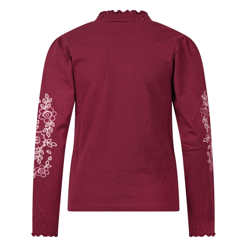 Persival Olivia W20242 t-shirt lange mouw Wijnrood
