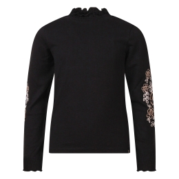 Persival Olivia W20242 meisjes t-shirts lange mouw Zwart