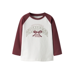 name it NMFBOTANJE LS TOP meisjes t-shirts lange mouw Red