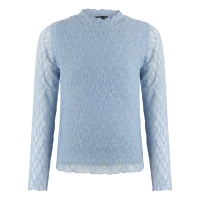 D-zine Bilou W20122 t-shirt lange mouw Bleu