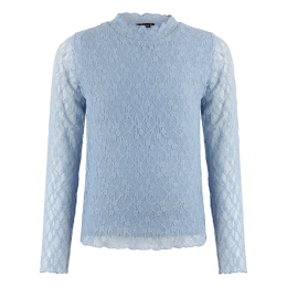 D-zine Bilou W20122 meisjes t-shirts lange mouw Bleu