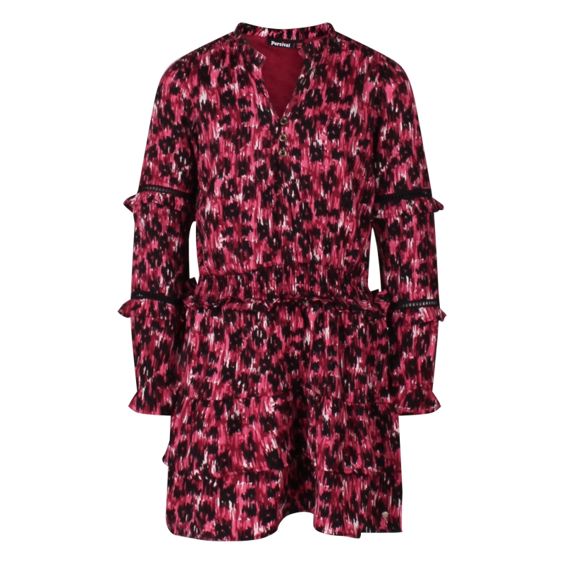 Persival 3110701 W10065 jurken Wijnrood