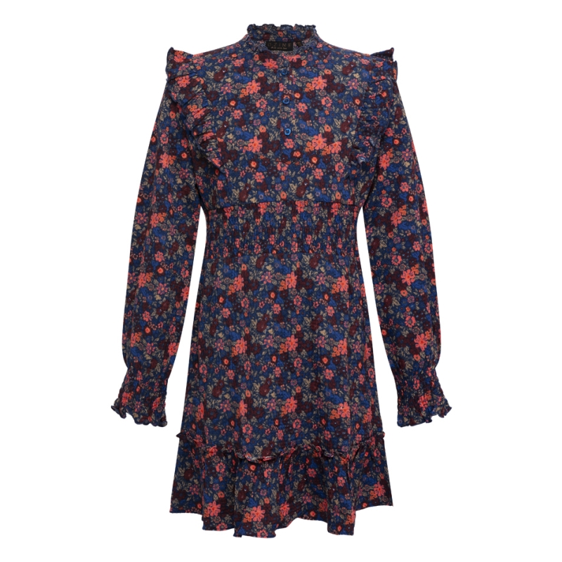 D-zine Tynette W10199 jurken Koraal