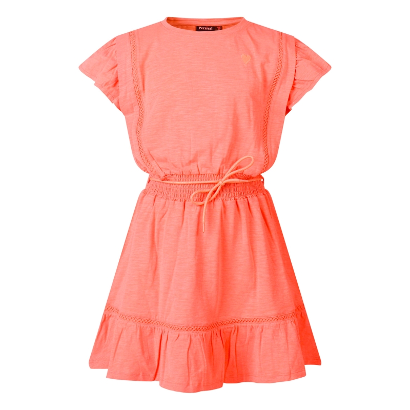 Persival 3210707 Z10101 jurken koraal neon