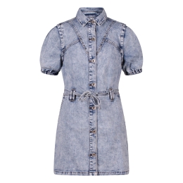 D-zine Ashelie Z10067 meisjes Jurk Denim licht gebleekt