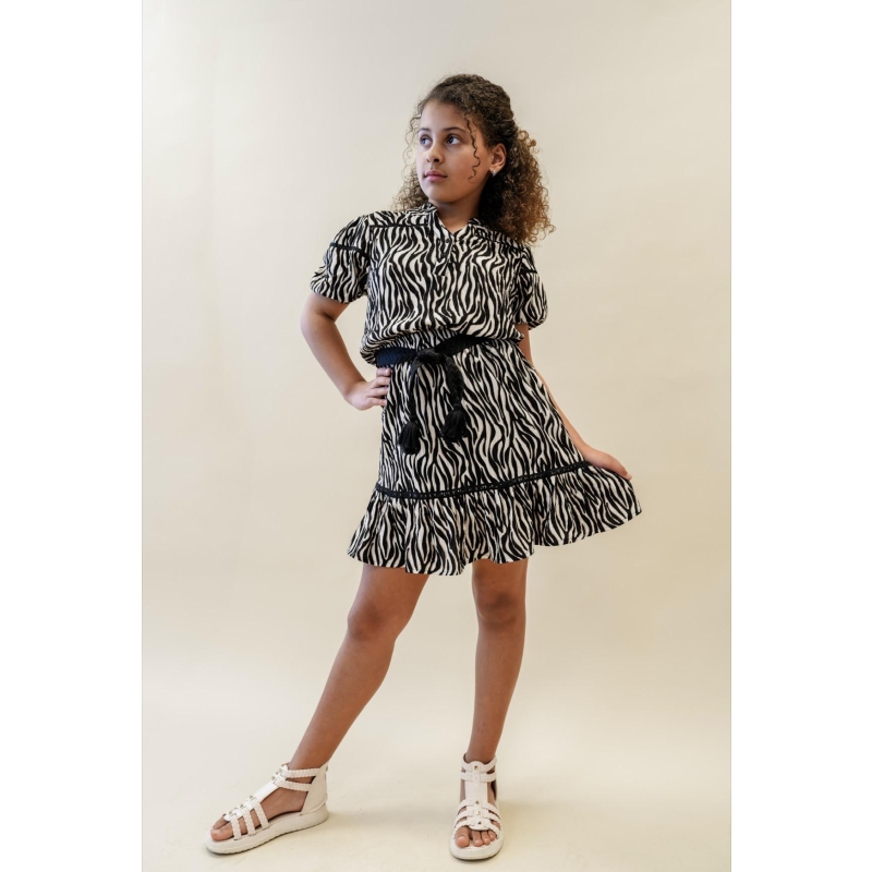 D-zine Asika Z10186 jurken Zand