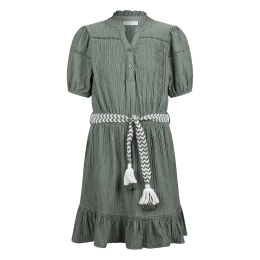 D-zine Asika Z10186 meisjes Jurk Army