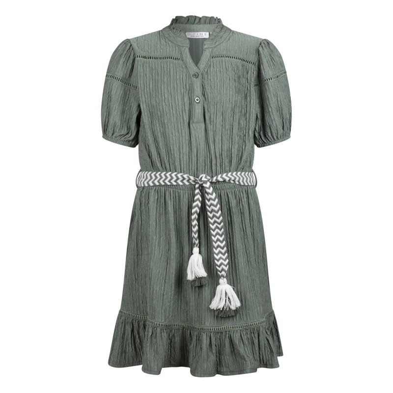 D-zine Asika Z10186 jurken Army