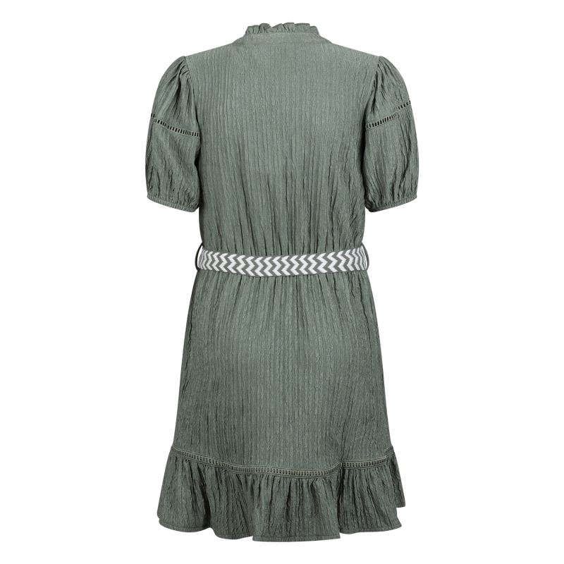 D-zine Asika Z10186 jurken Army