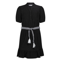 D-zine Asika Z10186 meisjes Jurk Zwart