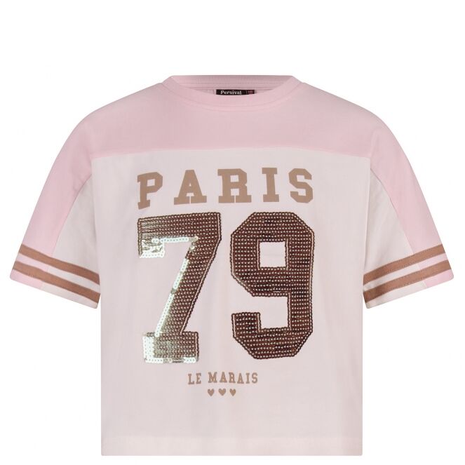 Persival Persival 3210616 Z10090 Roze 21.POWDER.S26 Persival 3210616 Z10090 Meisjes T-shirt korte mouw Roze bestel je online bij www.bertusmode.nl/