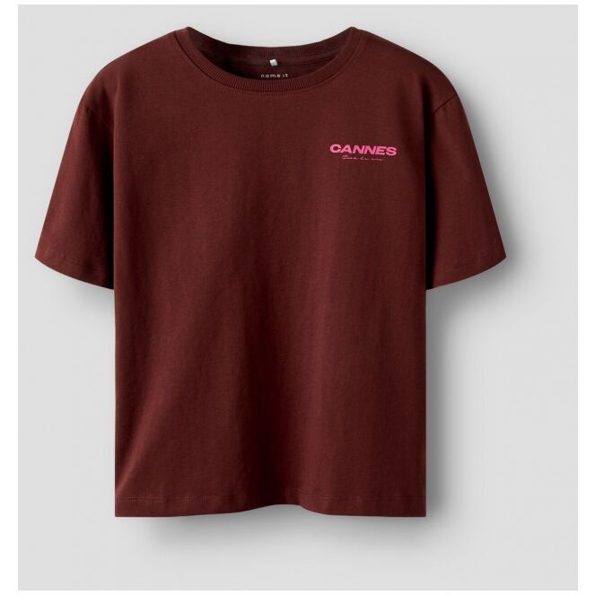 name it name it NKFLINNE SS NREG TOP Bruin Andorra name it NKFLINNE SS NREG TOP Meisjes T-shirt korte mouw Bruin bestel je online bij www.bertusmode.nl/