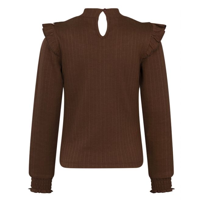 Persival Persival 3110607 W10142 Bruin 22.CHOCO.W25 Persival 3110607 W10142 Meisjes t-shirts lange mouw Bruin bestel je online bij www.bertusmode.nl/