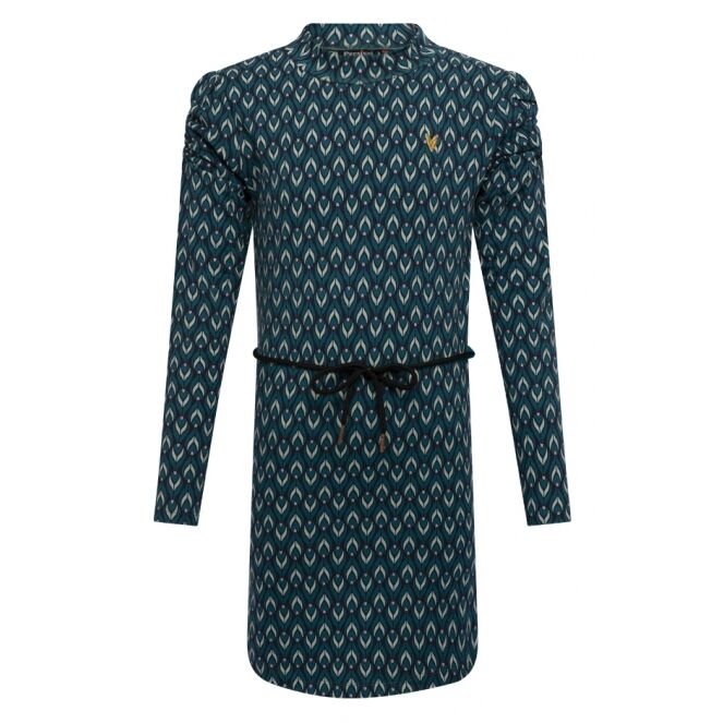 Persival Persival 3110706 W10133 Blauw 11.PETROL.W25 Persival 3110706 W10133 Meisjes Jurk Blauw bestel je online bij www.bertusmode.nl/