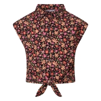 D-zine Hanne Z10332 blouses mouwloos Koraal fel