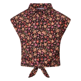 D-zine Hanne Z10332 meisjes blouses mouwloos Koraal fel