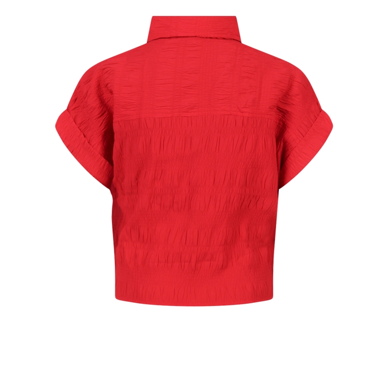 Persival 3210503 Z10082 blouses korte mouw Rood