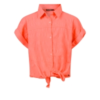 Persival 3210503 Z10082 blouses korte mouw koraal neon
