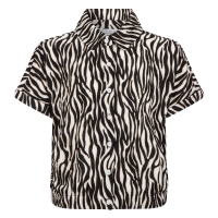 D-zine Asima Z10184 blouses korte mouw Zand