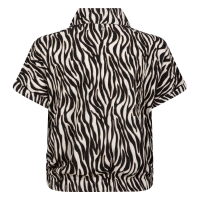 D-zine Asima Z10184 blouses korte mouw Zand