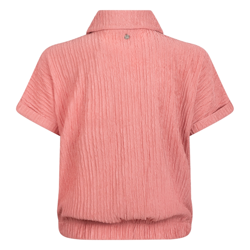 D-zine Asima Z10184 blouses korte mouw Oud rose