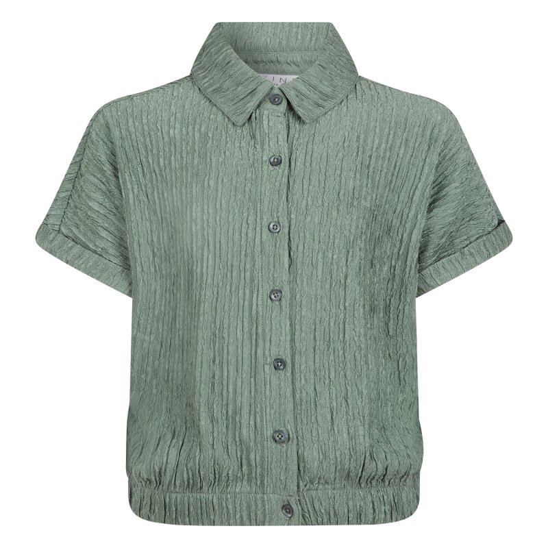 D-zine Asima Z10184 blouses korte mouw Army