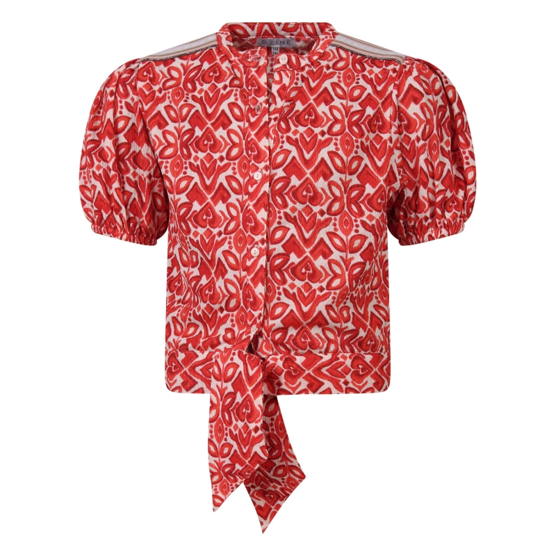 D-zine GT83622-B Z10559 blouses korte mouw Koraal