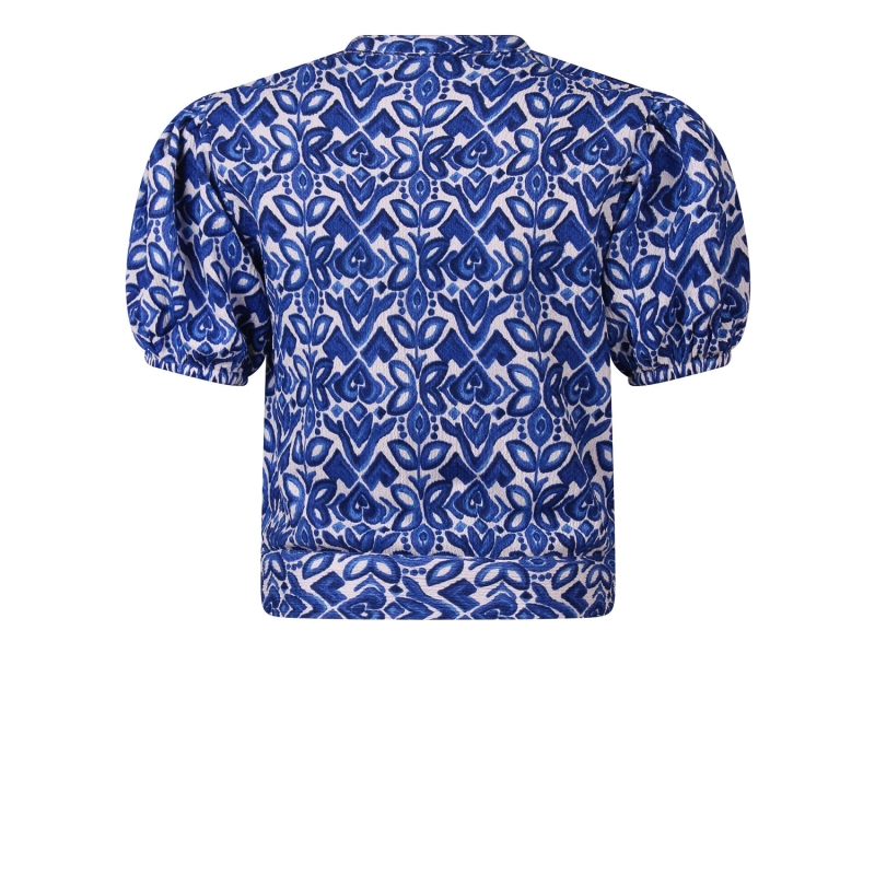 D-zine GT83622-B Z10559 blouses korte mouw Kobalt