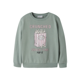 name it NKFKONNA LS NREG SWEAT UNB BOX meisjes sweatshirt Green