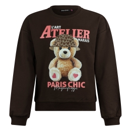 Persival 3310402 W20039 meisjes sweatshirt Bruin donker