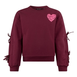 Persival 3310403 W20220 meisjes sweatshirt Wijnrood