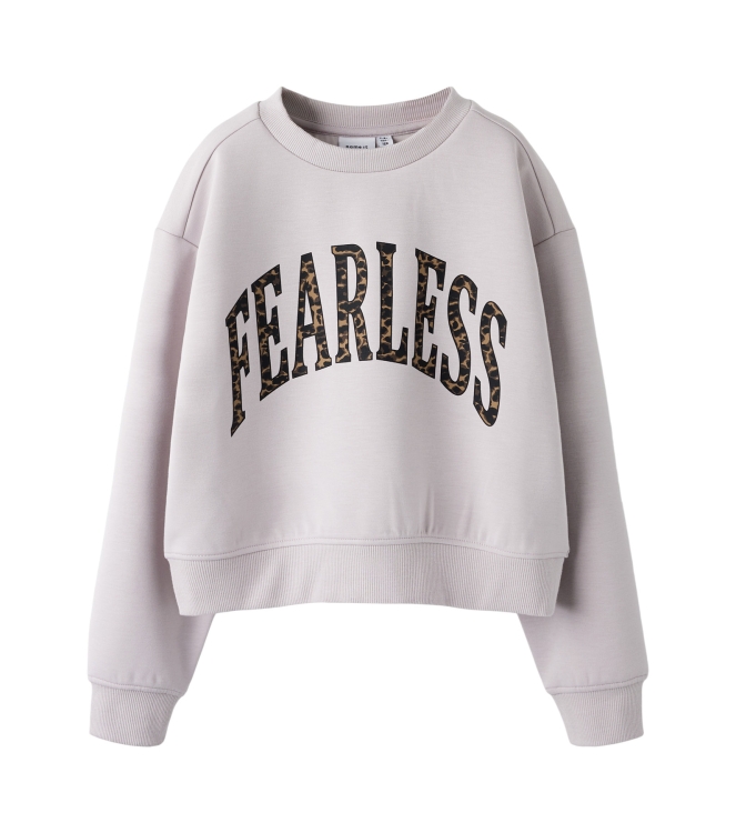 NAME IT Meisje Nmfswana Ls Sweat Bru, Lava Smoke, 110, Lava Rook, 110