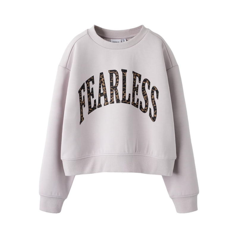 name it NKFBIMA LS RLX SHORT SWEAT UNB BOX sweatshirts Purple