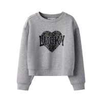 name it NKFBIMA LS RLX SHORT SWEAT UNB BOX sweatshirts Grey