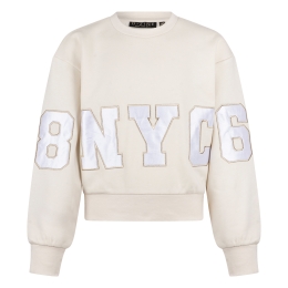 D-zine Bardot W20128 meisjes sweatshirt Ecru melee