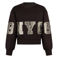 D-zine Bardot W20128 sweatshirts Bruin donker