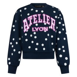 D-zine Beate W20086 meisjes sweatshirt Marine