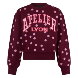 D-zine Beate W20086 meisjes sweatshirt Wijnrood