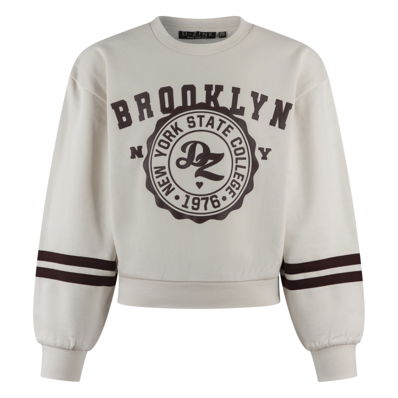D-zine Belinay W20127 sweatshirts Ecru melee