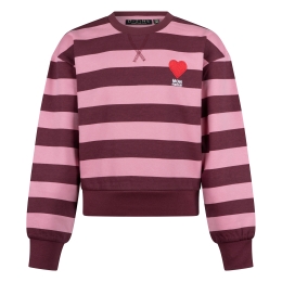 D-zine Bridget W20087 meisjes sweatshirt Wijnrood