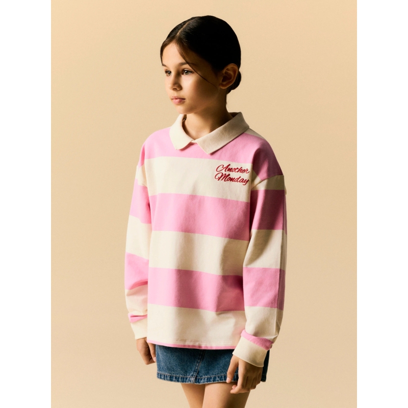 name it NKFLITOPOL LS RLX POLO SWEAT sweatshirts Purple