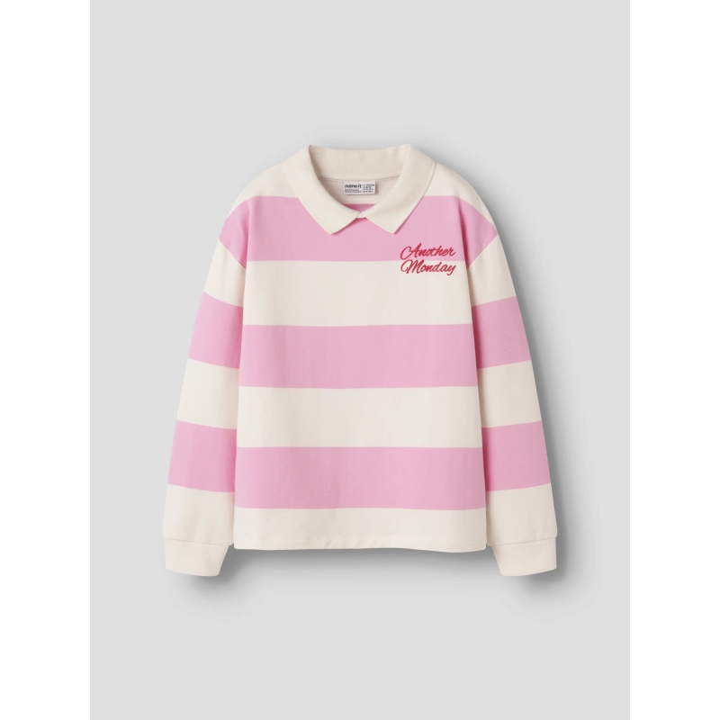 name it NKFLITOPOL LS RLX POLO SWEAT sweatshirts Purple