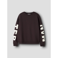 name it NKFNOKKI LS RLX SWEAT BRU sweatshirts RED