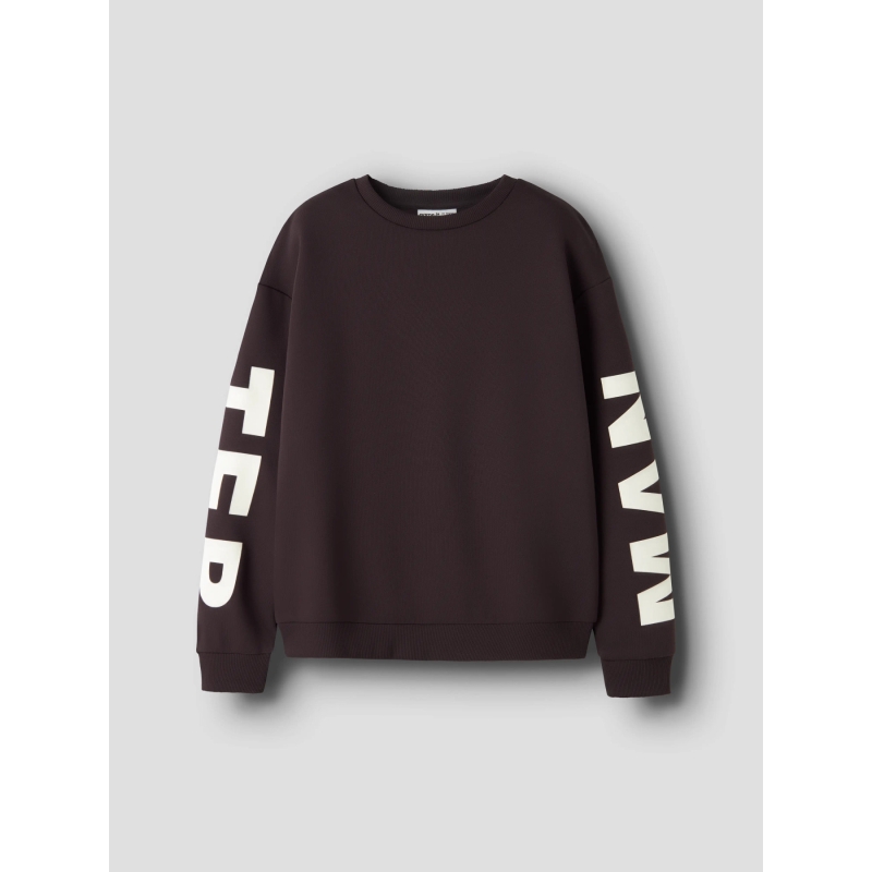 name it NKFNOKKI LS RLX SWEAT BRU sweatshirts RED