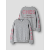 name it NKFNOKKI LS RLX SWEAT BRU sweatshirts Grey