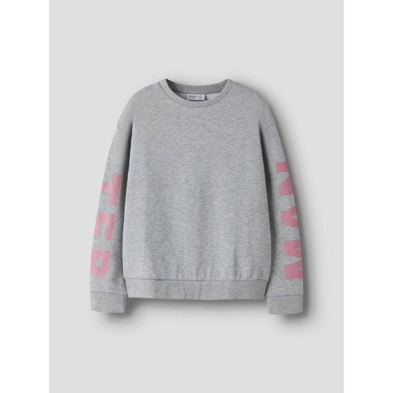 name it NKFNOKKI LS RLX SWEAT BRU sweatshirts Grey